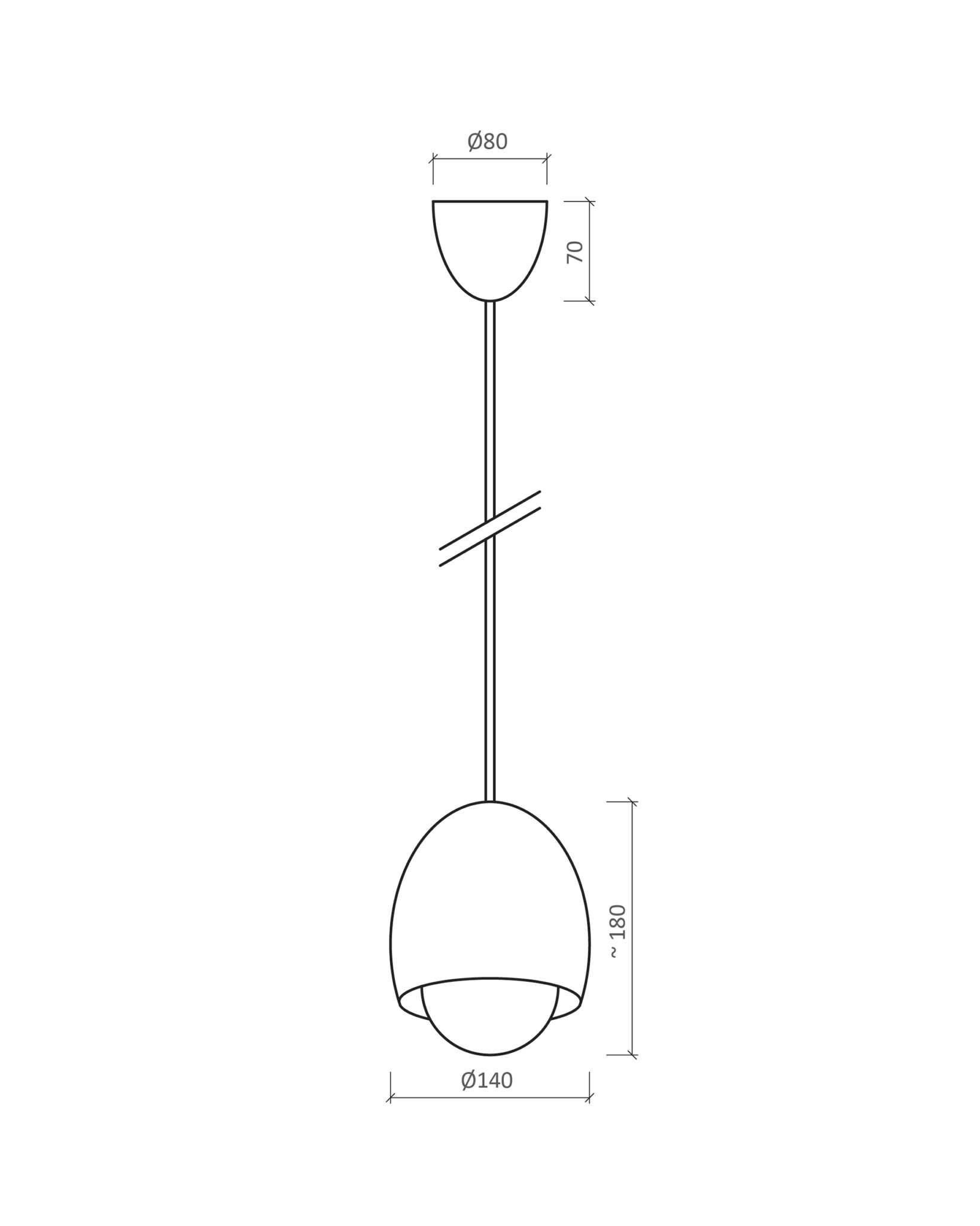 Egg lamp illustration
